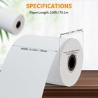 10 Rolls 3 1 8  X 230  Thermal Paper Pos Cash Registers Receipt Paper Roll 80mm