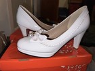 White Vintage 50s Style Heels