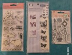 Lot Of 48 Packs Clear   Rubber Cling Stamps - Many Brands   Themes - New  c7