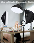 Softbox Lighting Kit 3pack  20x28in Soft Box   135w 5500k E27 Bulb Continuous Ph