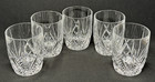 5 Waterford Crystal Brookside Double Old Fashioned Glasses
