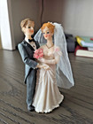 Vintage Wedding Cake Topper  Figurine Resin 4 5 Inches Tall