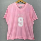 Dallas Cowboys Tony Romo Pink Jersey Womens Large  9 Cowboys For Her Football