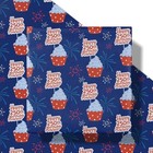 Happy 250th Birthday America Wrapping Paper 17 In X 16 4 Ft Cupcake   Firework