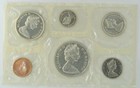 1965 Canada Mint Uncirculated Proof Like 800 Silver Coin Set In Envelope   Coa