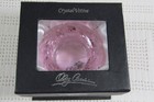 Beautiful Oleg Cassini Pink Faceted Crystal 3   d Votive Tea Light Candle Holder