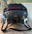 Erik Gustafsson 2022-23 Game Used Worn Washington Capitals Bauer Blue Helmet Loa