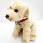 Fao Schwarz 2018 Yellow Lab Sitting Puppy Plush Stuffed Dog Realistic 12 