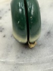 Vtg Green white Wooden 1960 s Duncan Tournament Yo-yo With String  2 Chip Marks 
