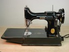 Singer 1949 - Featherweight Sewing Machine -  221-1 W accessories  Runs Strong