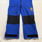 Bass Pro Shops Blue 100mph Gore-tex Rain Bibs Men s Size 2xl Fishing Overalls