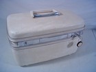 Samsonite Silhouette Train Case Dover White Tray key mirror With Shoulder Bag