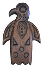 Vintage Northwest Coast Native Bird Eagle Carved Wood Plaque Signed    divino Lws   