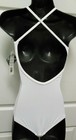 White Camisole Leotard Ladies Sizes Body Wrappers Bwp225 Pinchfront Crisscross