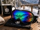 Snowledge Ski Snow Goggles Dual Lens Anti Fog Uv Protection Black Uv400