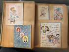 Vintage Scrapbook Album Full Of 70 Baby And 1st Birthday Cards From 1940 s