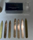 Club Room 18 Brass Color Collar Stays Asst Sizes 9 Sets