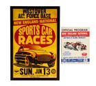 1954 New England Sport Car Race Poster   Program  Westover Air Force Ma Racing
