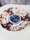 Set Of 2 Antique Imari Porcelain Plate 8 25 Inch Hand Painted Scalloped Edge