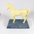 White Horse Scotch Whiskey Advertising Figurine Vintage Hard Plastic