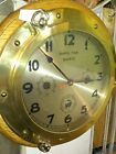 Vintage  ship s Time  Brass Porthole Quartz Clock And Weather Station 18  D