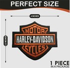 Harley Motorcycles Iron On Patch-sew Patch-embroidered Patch 4 x3 2 