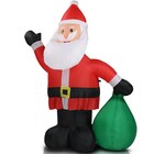 6 Ft Lighted Christmas Inflatable Decoration  Inflatable Santa Claus