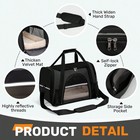 Tsa Approved Pet Carrier Sleek Soft Sided Travel Bag For Small Dogs And Cats