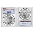 2023  1 Morgan And Peace Silver Dollar 2pc Set Pcgs Ms70 Fs Flag Label