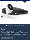 Swann Smart Security System 4 Camera Video Projection For Any Home Or Business