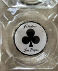 Vintage Las Vegas Playing Card Suits Glass Ash Trays Set Of 4