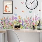 Wildflower Wall Decals Peel   Stick Floral Wall Art - Removable Flower Wall S   