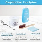 Hagerty Complete Silver Care Kit 4-piece Silver Polish Foam Cloth Brush Sterling