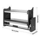 Anti-slip Pull Down Shelf 2 Tier High Cabinet Organizer Space-saving Rack 