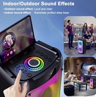 Portable All-in-one Karaoke System Bluetooth Wireless Microphones Rhythm Lights