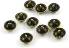 10pcs Bronze Mushroom Domed Buttons Antique Brass Dome Buttons Round