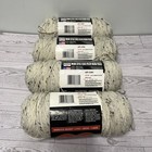 Red Heart Super Saver Fleck Yarn Aran Fleck 4313 Worsted 4-ply 6oz Lot Of 4