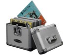 Odyssey Klp1sil Krom Series Record Case For 70 12  Vinyl Records   Lps  silver 