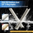 Meite 15 Gauge 3 4  Hog Rings  304 Stainless Steel Hog Ring Staples For Sc7c