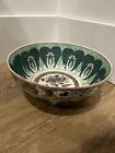 Vtg Chinese Export Porcelian Famille Verte Cabbage And Butterfly Pattern Bowl