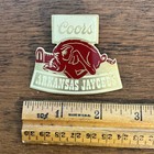 Vintage Coors Beer Arkansas Jaycees Razorbacks Lapel Pin