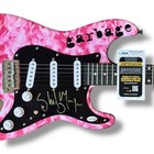 Shirley Manson Signed Guitar Custom Graphics Jsa Coa Garbage I m Only Happy When
