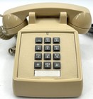 Cortelco Vintage Beige Push Button Desk Telephone 250044-vba-44m Touch Phone Usa