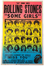 Scarce Rolling Stones 1978 Some Girls Original 1st Boxing Style  Aor Poster