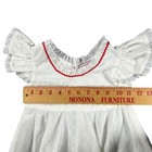 Vintage Handmade Eyelet Dress Red Rickrack Trim Toddler 2t 3t Cottagecore