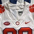 2016 Championship Era Clemson Tigers Game Used Football Jersey  38 Size 36 Coa 