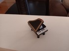 Wooden Black Baby Grand Piano Christmas Ornament