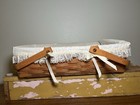 Rare Discontinued Longaberger 1990 Large Gathering Basket 12513  Classic Weave