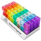 32 Grids Medicine Container Holder Monthly Tablet Pill Sorter Case Organizer Box