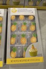7 Pack Yellow Pineapple Icing Decorations Wilton New Edible Cupcake Cake Topper